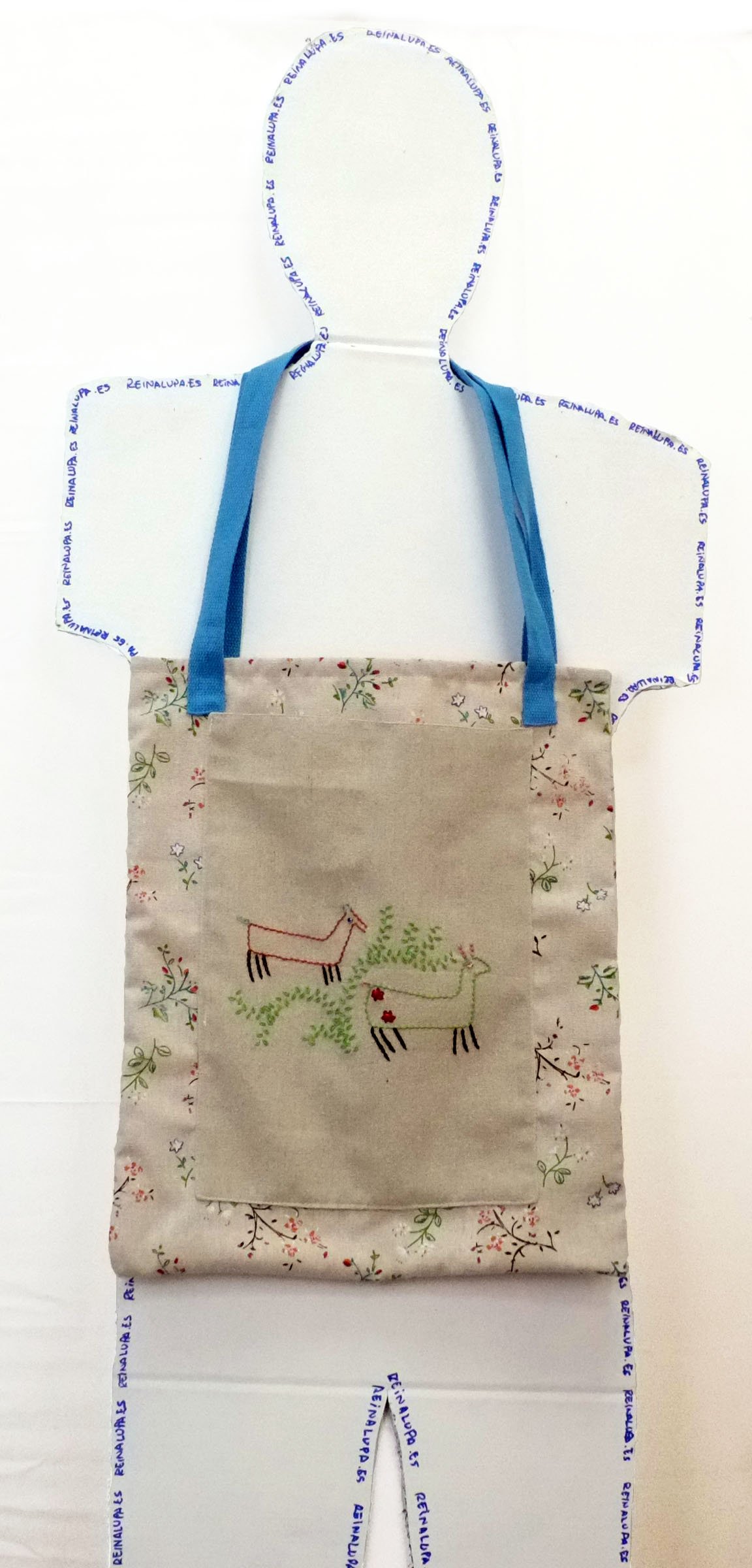 Bolsa Tote Cabras hojas verdes - Imagen 3