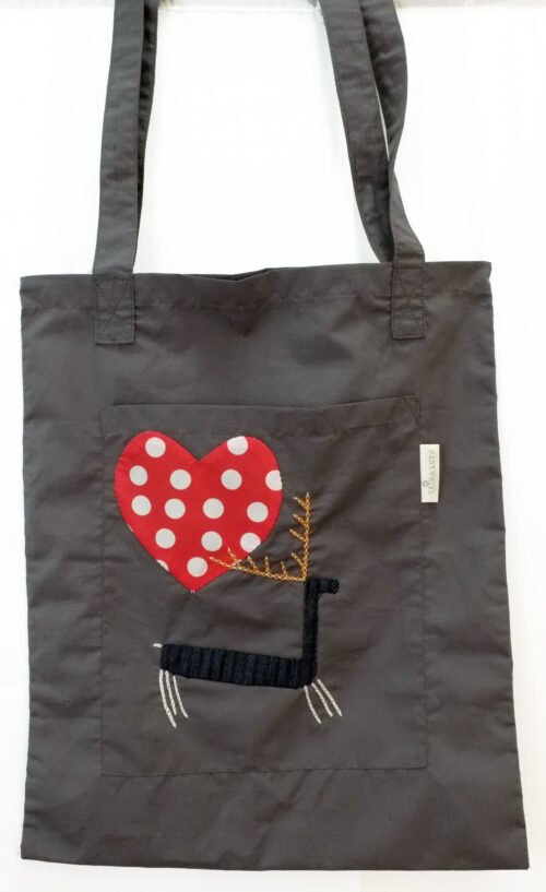 Bolsa tote ciervo Mouchos de Rianxo enamorado