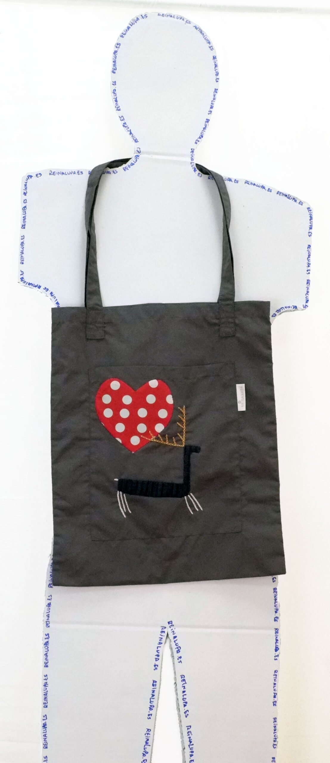 Bolsa tote ciervo Mouchos de Rianxo enamorado - Imagen 3