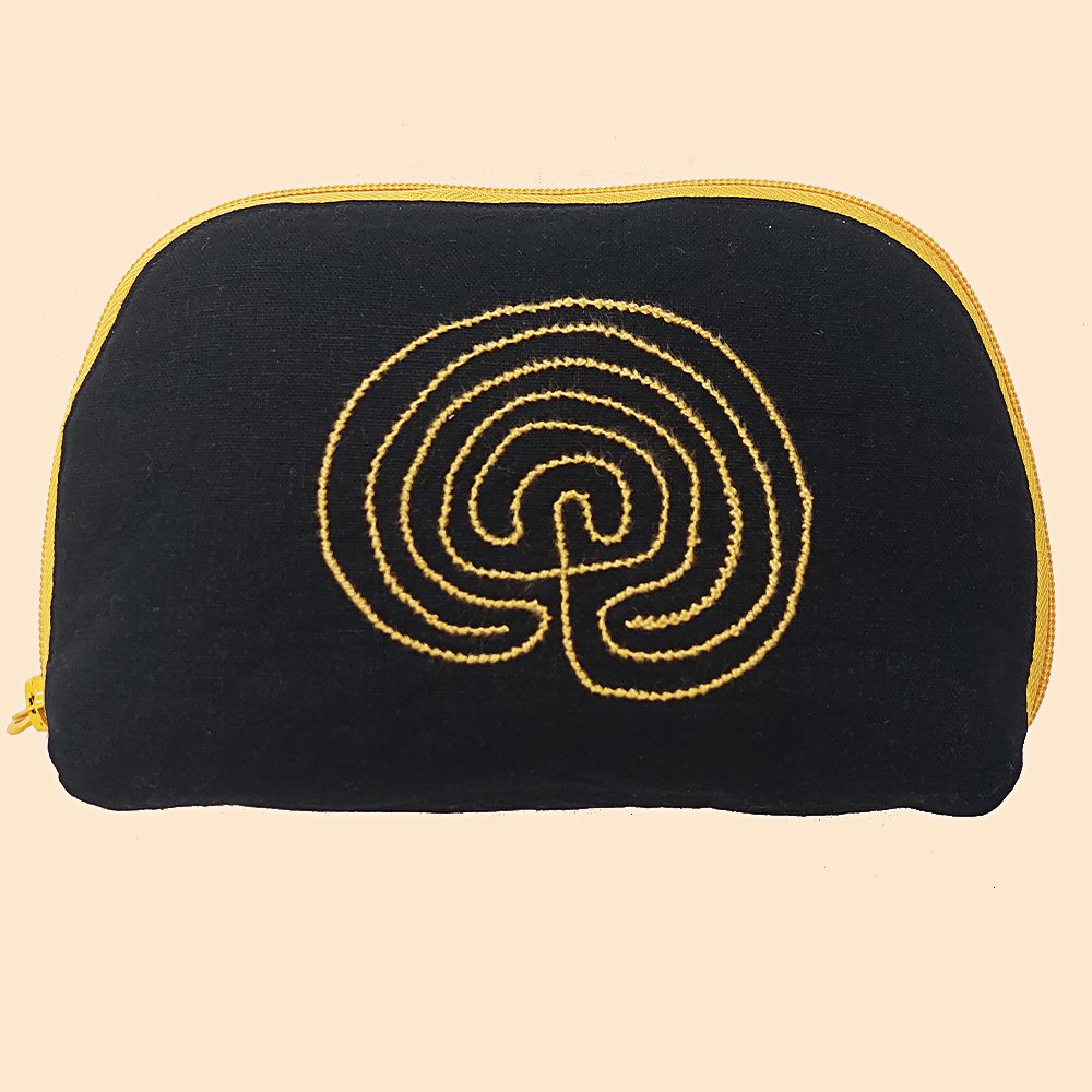 Neceser PetroPop amarillo laberinto Serra de Outes